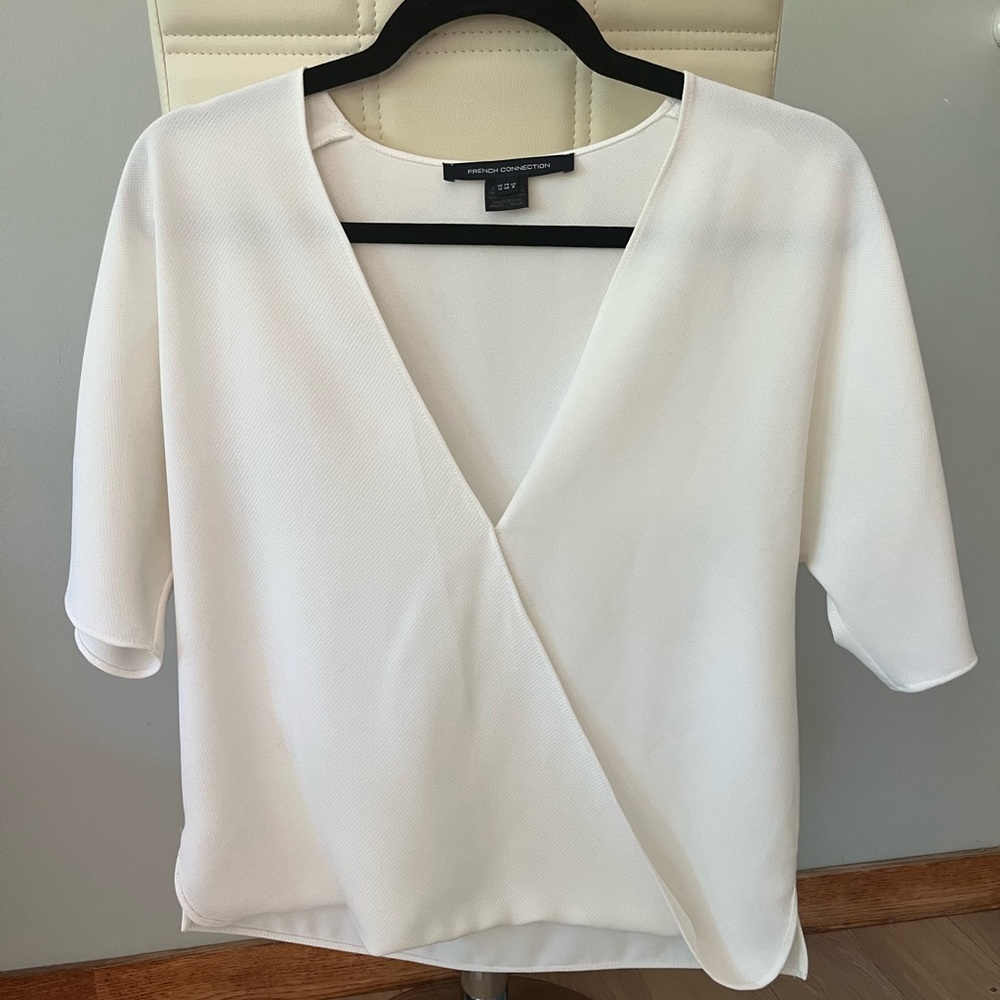 French Connection faux wrap blouse